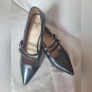 Black John Fluevog Double Buckle